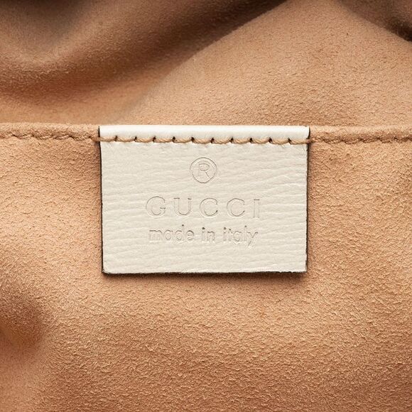 Gucci Leather Horsebit 1955 Drawstring Bucket Bag - Picture 8 of 14